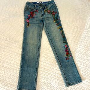 Annie for Target Collab! Girls’ Floral Embroidered Jeans 👖, Size 8
